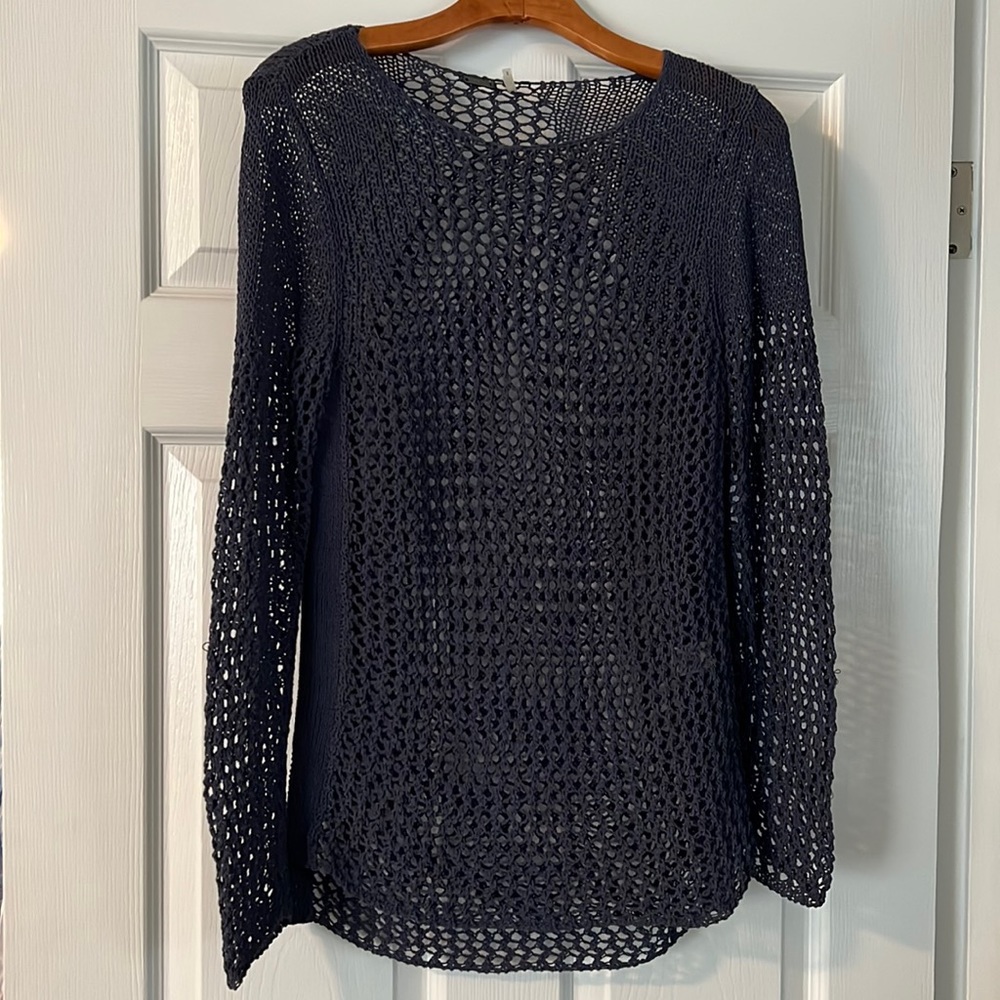 Ellie Tahari mesh knit sweater